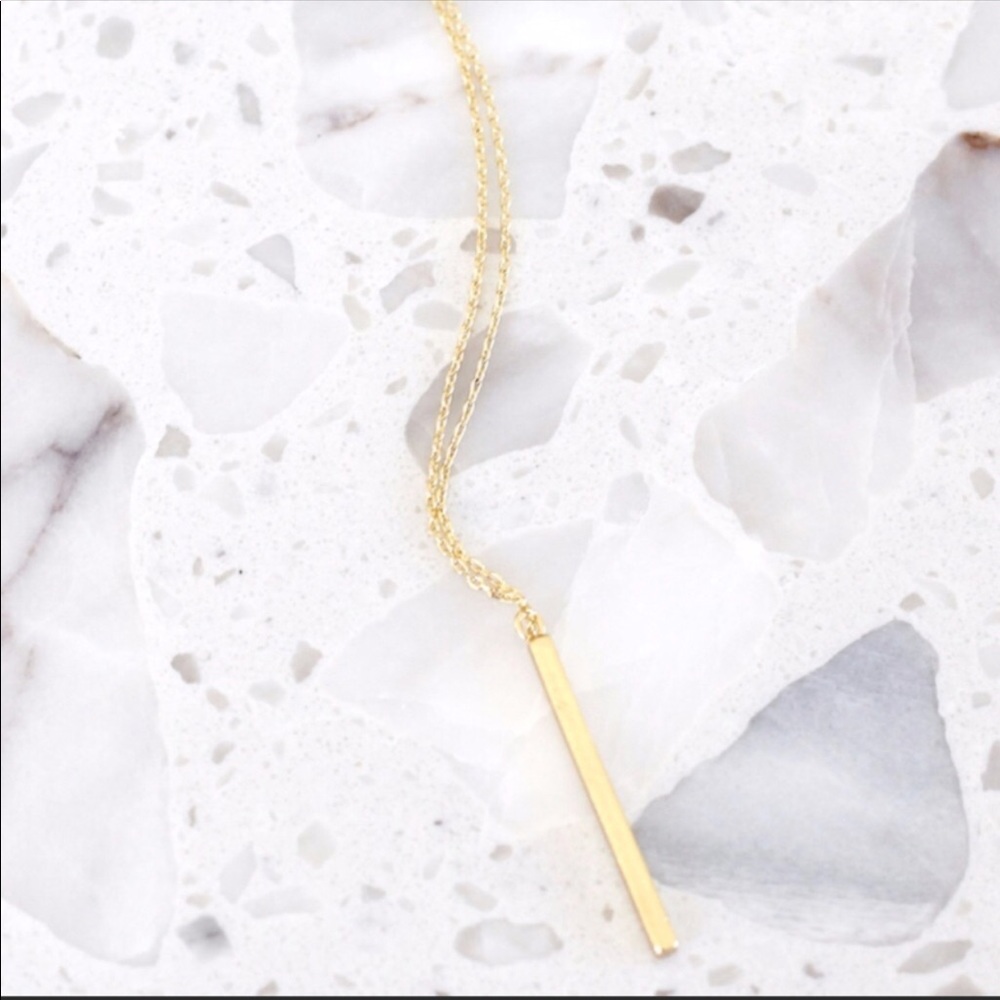 Bar Pendant Adjustable Necklace with Balance Card - Picture 3 of 3